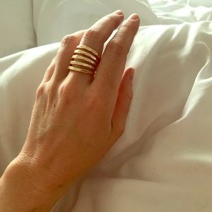 Gold toned ring